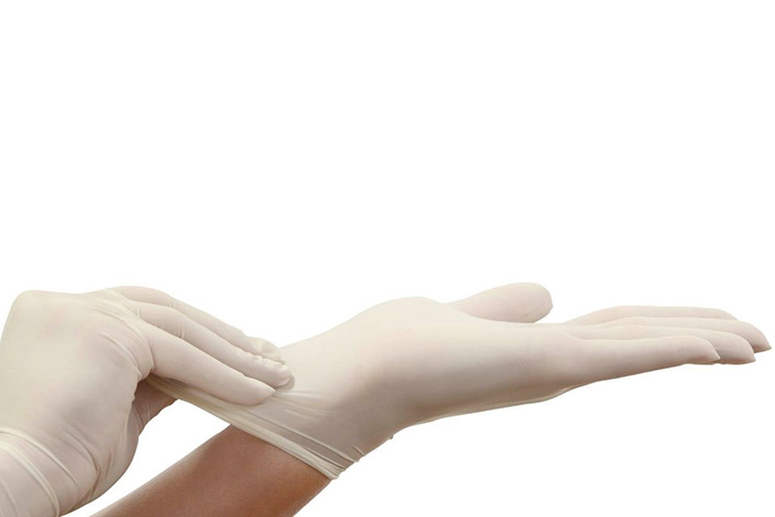NBR na chirurgické vyšetrenie nitrilové rukavice
