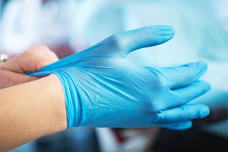 Ruico's Formulated Nitril Latex for Examining Gloves
